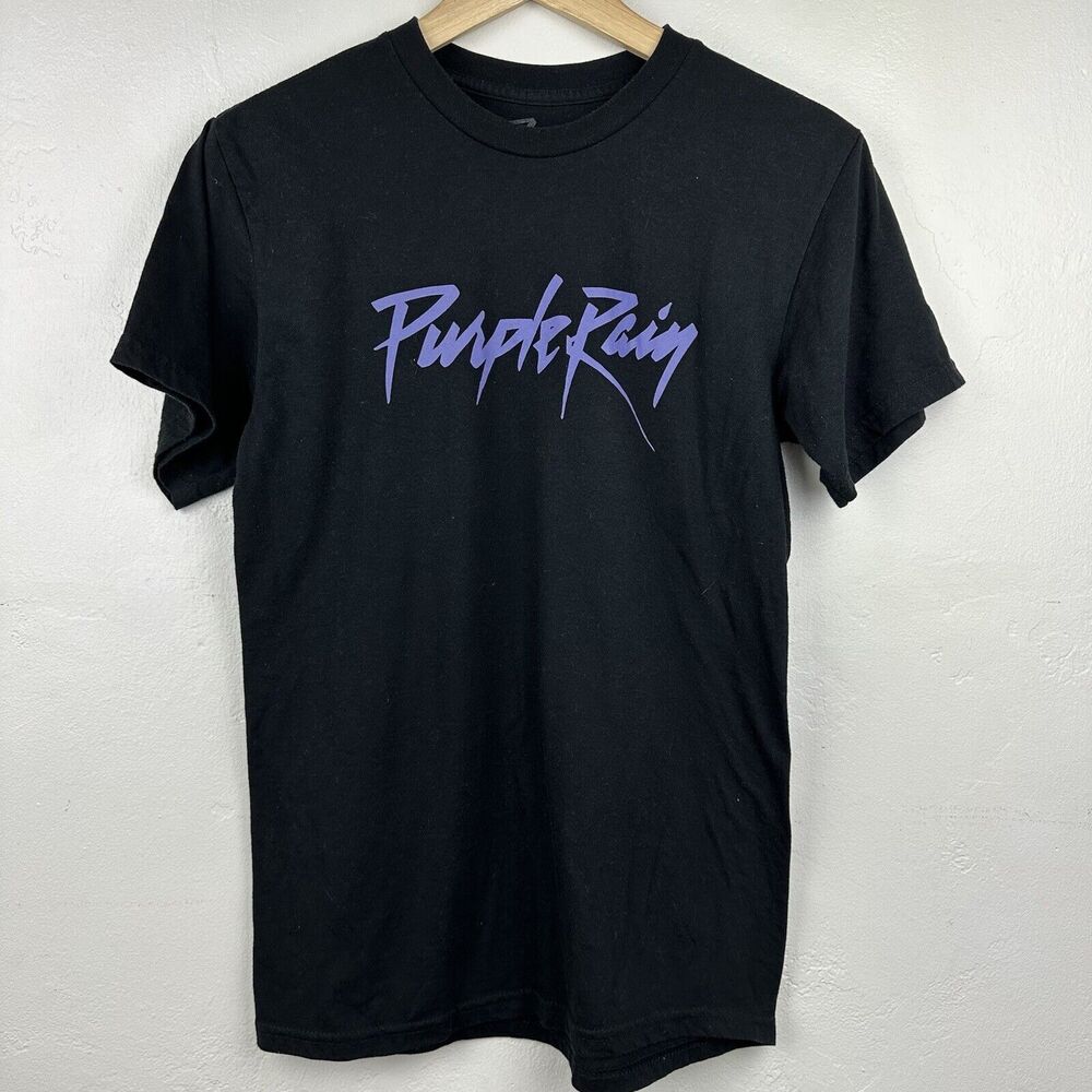 Prince "Purple‎ Rain" Graphic Tee Black T-Shirt Unisex Size Small